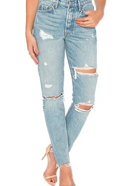 Grlfrnd denim karolina ripped jeans like new